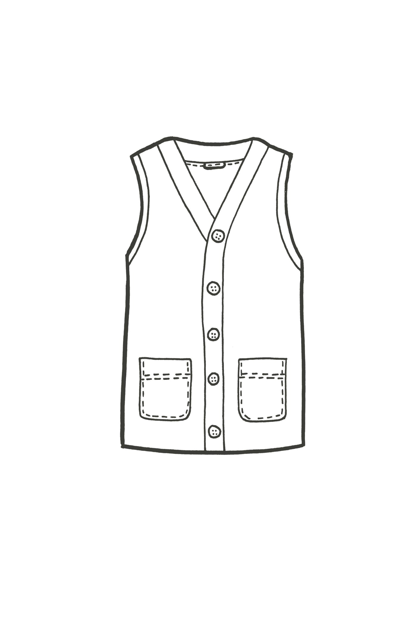 The LIBRARY Vest | Author Clothing
